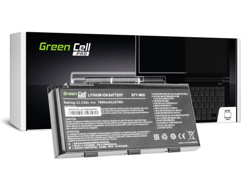 Green Cell PRO Battery BTY-M6D for MSI GT60 GT70 GT660 GT680 GT683 GT683DXR GT780 GT780DXR GT783 GX660 GX680 GX780