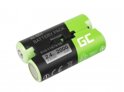 Battery Green Cell 010-11874-00 for GPS Garmin Astro 430 900 GPSMAP 62s 66st PRO Oregon 600t 650 750t PRO, NI-MH 2000mAh 2.4V