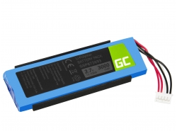 Green Cell ® Battery GSP872693 P763098 03 to wireless speaker Bluetooth JBL Flip III Flip 3, Li-Polymer 3.7V 3000mAh