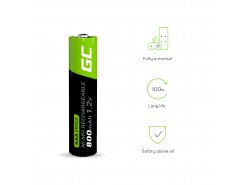 Green Cell 4x AAA HR03 800mAh Battery