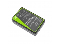 Camera battery charger DE-A83, DE-A84 Green Cell for Panasonic DMW-MBM9, Lumix DMC-FZ70, DMC-FZ60, DMC-FZ100, DMC-FZ40