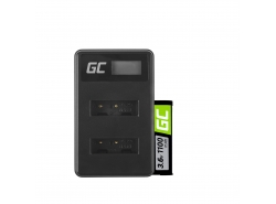 Green Cell ® Battery NP-BX1 and Charger BC-TRX for Sony Action Cam HDR-AS10 HDR-AS20 HDR-AS300 HDR-AS50 FDR-X1000V