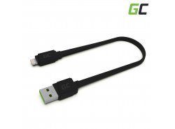 Cable GCmatte Lightning Flat 25 cm with Apple 2.4A quick charge support