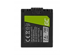 Green Cell ® Battery DMW-BMA7/CGA-S006 for Panasonic DMC FZ35, FZ7, FZ8, FZ18, FZ30, FZ50 7.4V 700mAh