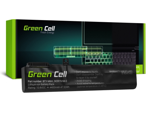 Green Cell Battery BTY-M6H for MSI GE62 GE63 GE72 GE73 GE75 GL62 GL63 GL73 GL65 GL72 GP62 GP63 GP72 GP73 GV62 GV72 PE60 PE70