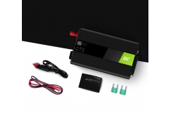 Pure sine Car Power Inverter Green Cell® 24V to 230V 300W/600W with USB