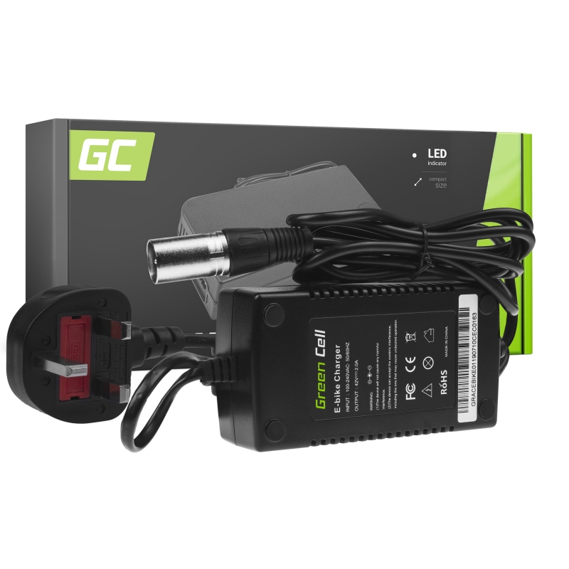 Green Cell E-bike Battery 36V 15Ah 540Wh Rear Rack Ebike 2 Pin for