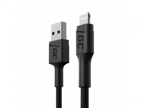 Green Cell GC PowerStream USB-A - Lightning 30cm cable for iPhone, iPad, iPod, fast charging
