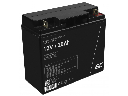 Green Cell® AGM 12V 20Ah VRLA Battery deep cycle scooter mower boat barge mower tractor fishing boat