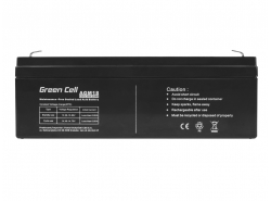 Green Cell ® Gel Battery AGM VRLA 12V 2.3Ah
