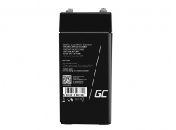 AGM Battery Lead Acid 4V 4Ah Maintenance-free for cash registers and scales