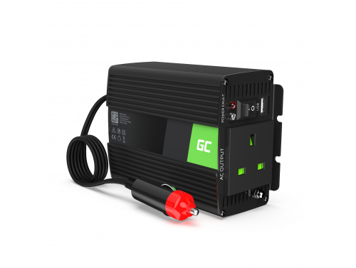 Green Cell® Car Power Inverter Converter 24V to 230V Pure sine 150W/300W with USB