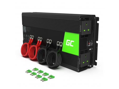 Green Cell® Car Power Inverter Converter 12V to 230V 3000W/6000W with USB