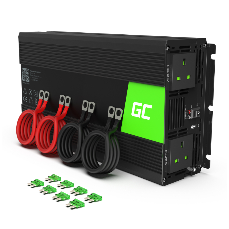 Green Cell® Power Inverter 12V to 230V 500W/1000W