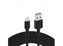 Green Cell GC Ray USB - Lightning 200cm cable for iPhone, iPad, iPod, white LED, fast charging