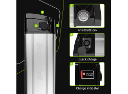 Green Cell ® Battery for Electric Bikes e-Bike 36V 14.5Ah 522Wh