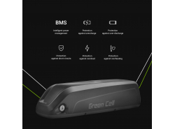 Green Cell® E-Bike Akku 36V 13Ah Li-Ion Down Tube Batterie mit Ladegerät