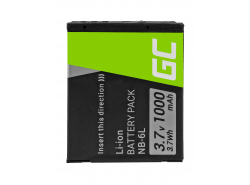 Battery Green Cell ® NB-6L for cameras Canon PowerShot ELPH 500HS SX 240HS 260HS 270HS 280HS 510HS 520HS 530HS 3.7V 1000mAh