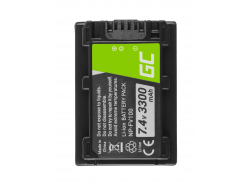Battery Green Cell ® NP-FV70 for cameras Sony FDR-AX53 HDR CX115E CX190 CX190E CX210 CX210E CX280 CX280E CX625, 7.4V 3300mAh