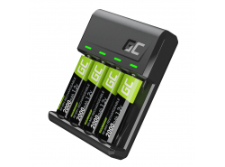 Set Green Cell GC VitalCharger charger and 4x AA Ni-MH 2000mAh batteries