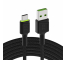 Cable USB-C Type C 2m LED Green Cell Ray with fast charging, Ultra Charge, Quick Charge 3.0