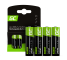 4x AA rechargeable batteries R6 2600mAh Green Cell
