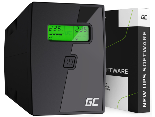 Green Cell Uninterruptible Power Supply UPS 600VA 360W with LCD Display + New App