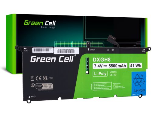 Green Cell Battery DXGH8 for Dell XPS 13 9370 9380 Dell Inspiron 13 3301 5390 7390 Dell Vostro 13 5390