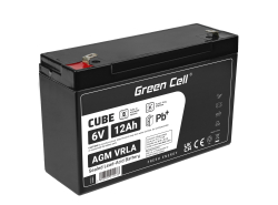 Green Cell® AGM 6V 12Ah VRLA Battery deep cycle toys for kids alarm systems for toy vehicles toy car