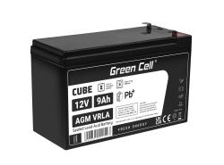 Green Cell® AGM 12V 9Ah VRLA Battery deep cycle UPS Uninterruptible Power Supply energy backup system