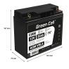 Green Cell® AGM 12V 20Ah VRLA Battery deep cycle scooter mower boat barge mower tractor fishing boat