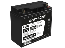 Green Cell® AGM 12V 20Ah VRLA Battery deep cycle scooter mower boat barge mower tractor fishing boat