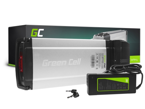 Green Cell E-bike Battery 36V 8Ah 288Wh Rear Rack Ebike 4 Pin with Charger